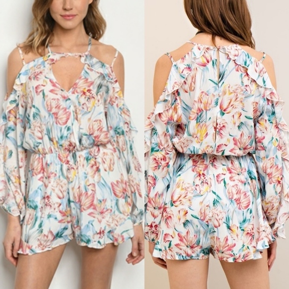 Stunning floral romper - Picture 2 of 3